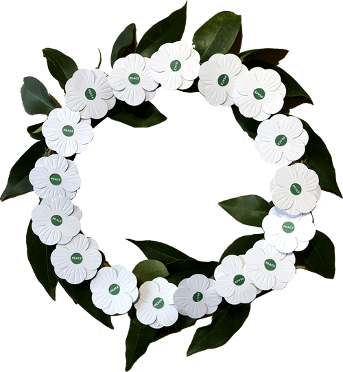 White Poppy Wreath Kit