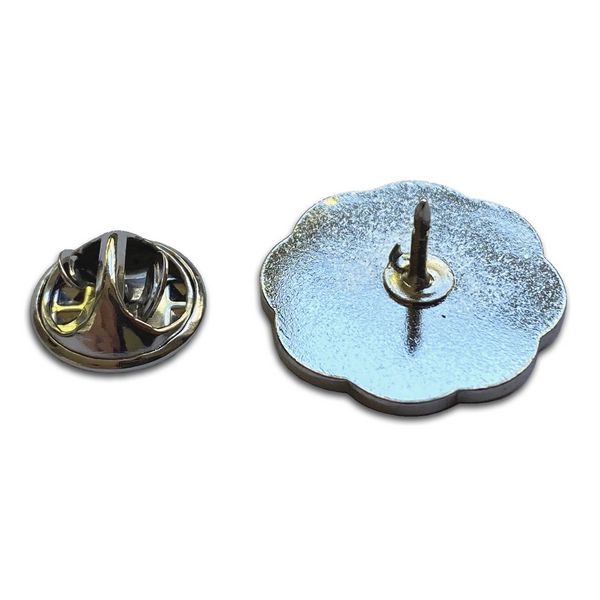 White Poppy Lapel Pin