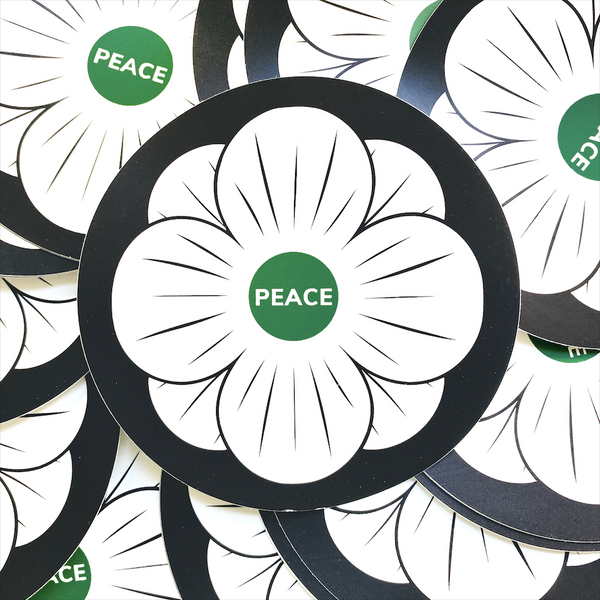 White Poppy Sticker
