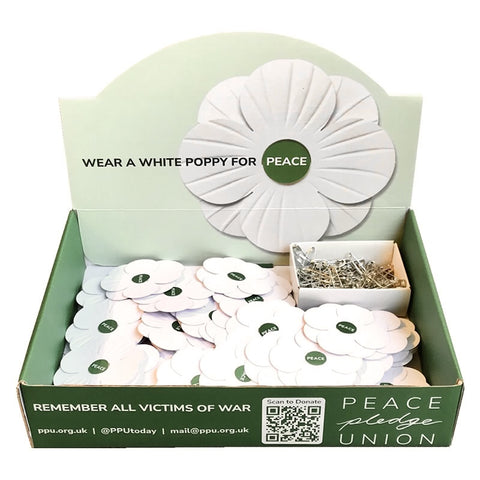 White Poppies Display Box of 100