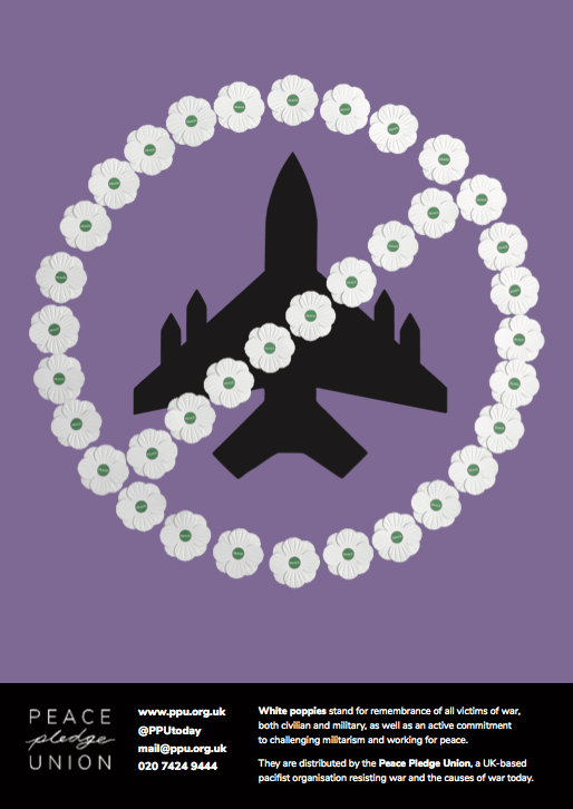 Challenging Militarism (A3 White Poppy Poster)