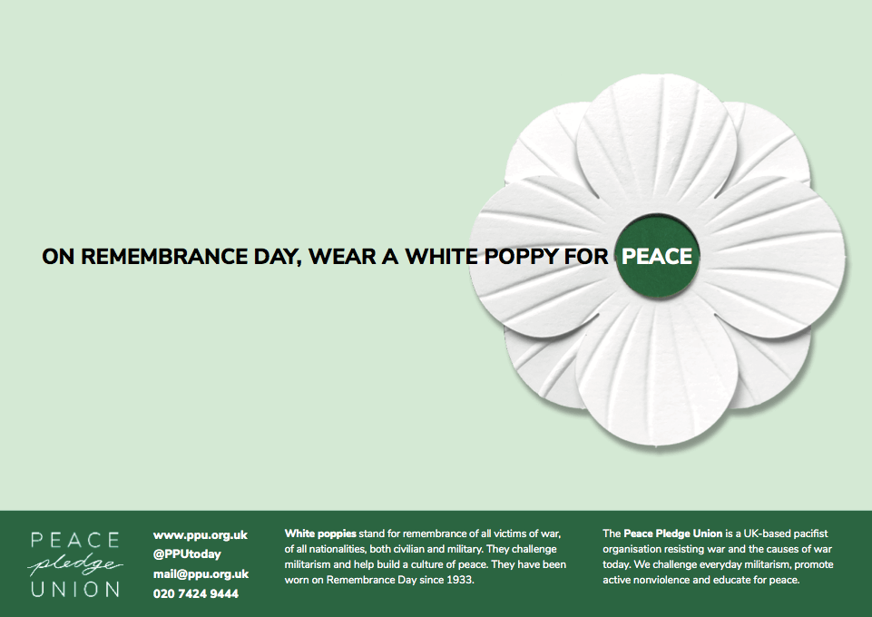 Wear a White Poppy (A3 Poster)
